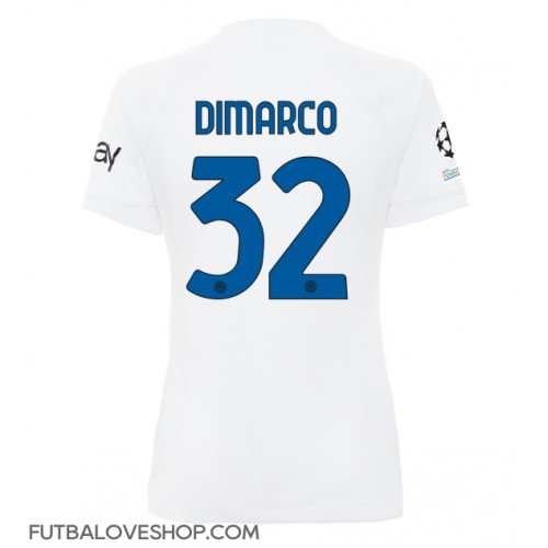 Dres Inter Milan Federico Dimarco #32 Preč pre Ženy 2023-24 Krátky Rukáv